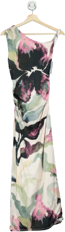 ASOS Design Multicolour Floral Maxi Dress UK 6 Stylish Boho Chic Maxi Dress