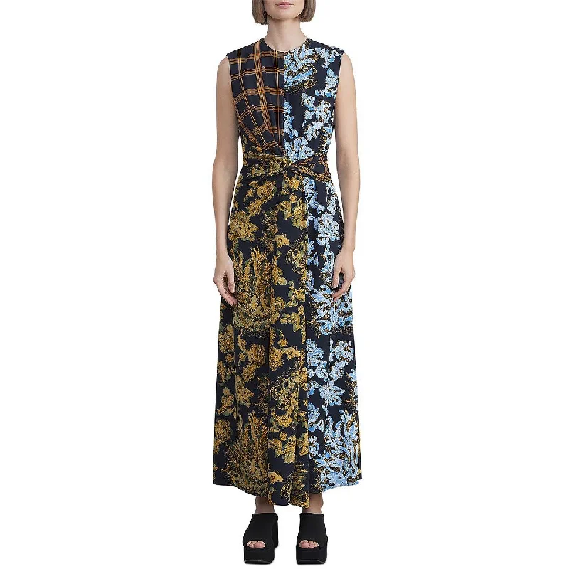 Lafayette 148 New York Womens Faux Wrap Long Maxi Dress Cozy Longline Maxi Dress