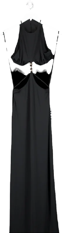 LPA Black Elisa Maxi Dress UK XS Cozy Ribbed Maxi Dress