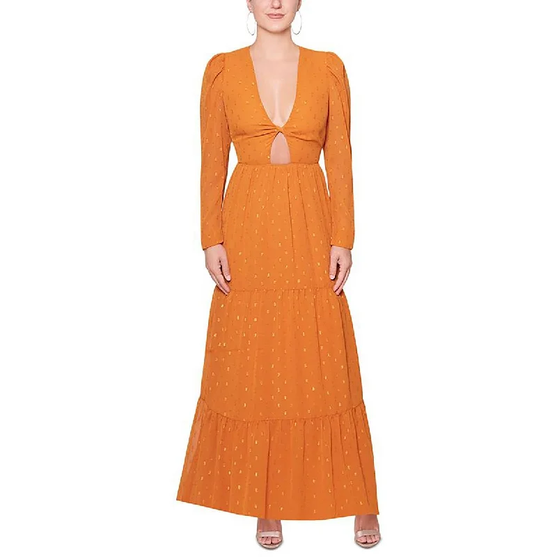 Rachel Rachel Roy Womens Tiered Long Maxi Dress Comfortable Maxi Dress with Slits