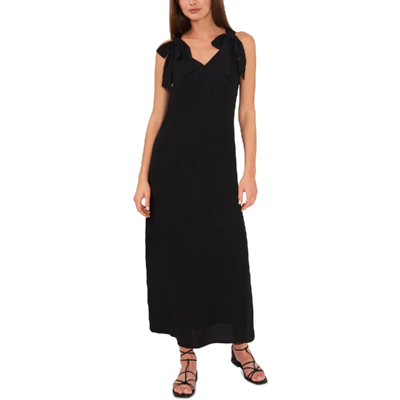 Riley & Rae Womens V-Neck Long Maxi Dress Stylish Empire Waist Maxi Dress