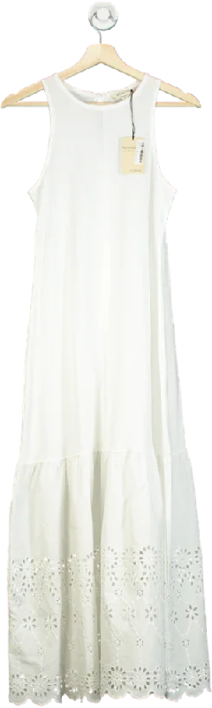 River Island White Relaxed Maxi Dress UK 6 Stylish Empire Waist Maxi Dress