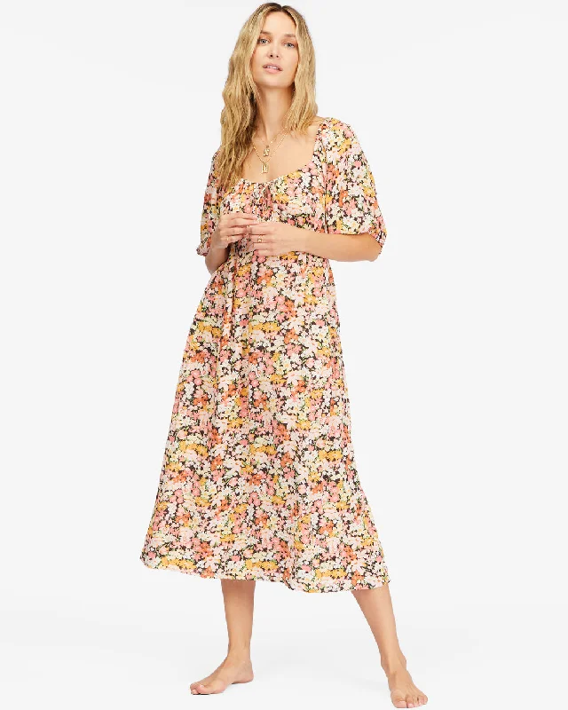 True Romance Midi Dress - Multi Comfortable Knitwear Midi Dress