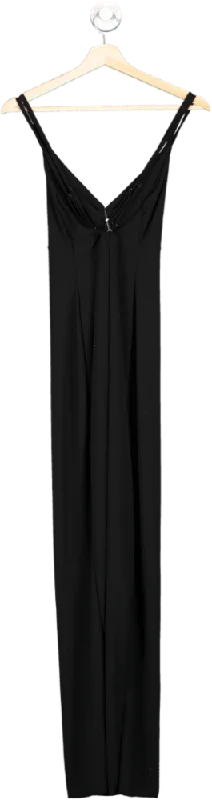 Urban Outfitters Black Maxi Dress M/M Comfortable Satin Maxi Dress