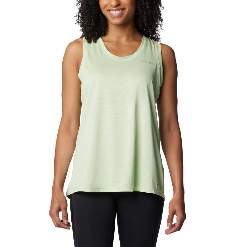 Hike Tank T-shirt - Sage Leaf Mesh Blend Leather Blend Suede Blend