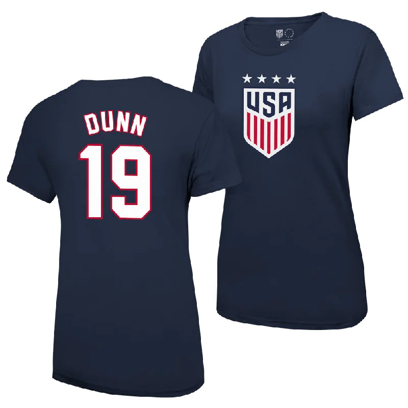 Crystal Dunn USWNT Women's 4 Star T-Shirt Elasticated Padded Insulated