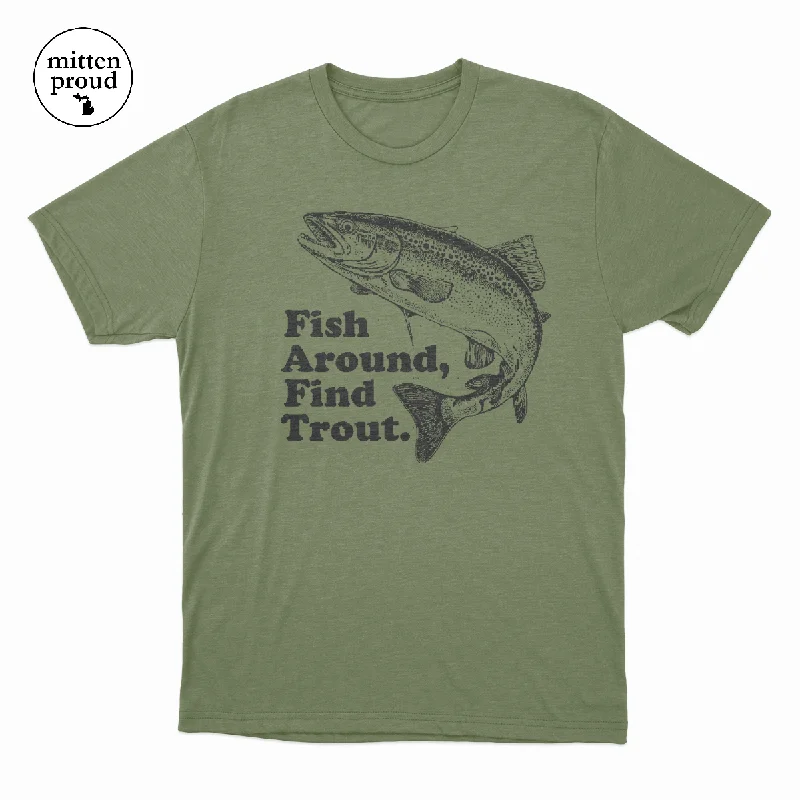 Find Trout - Unisex Tee Boxy Fit Fitted Loose