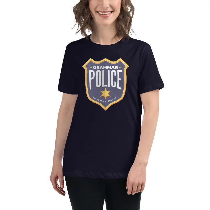 Grammar Police - To serve and correct - Women's T-Shirt Fitted T-Shirt Seamless Stretchy