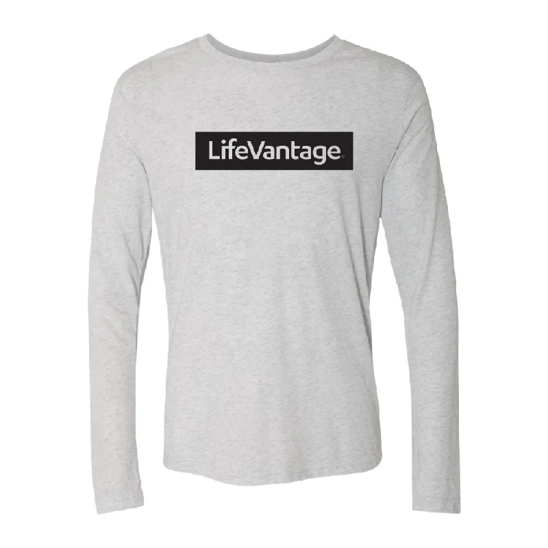 Unisex LifeVantage Black Long Sleeve Tee Thin T-Shirt Open Front Quick Dry