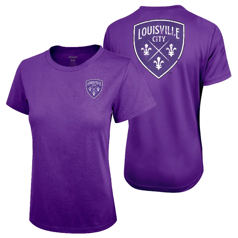 Louisville City USL Women's T-Shirt Silk Blend Satin Velvet