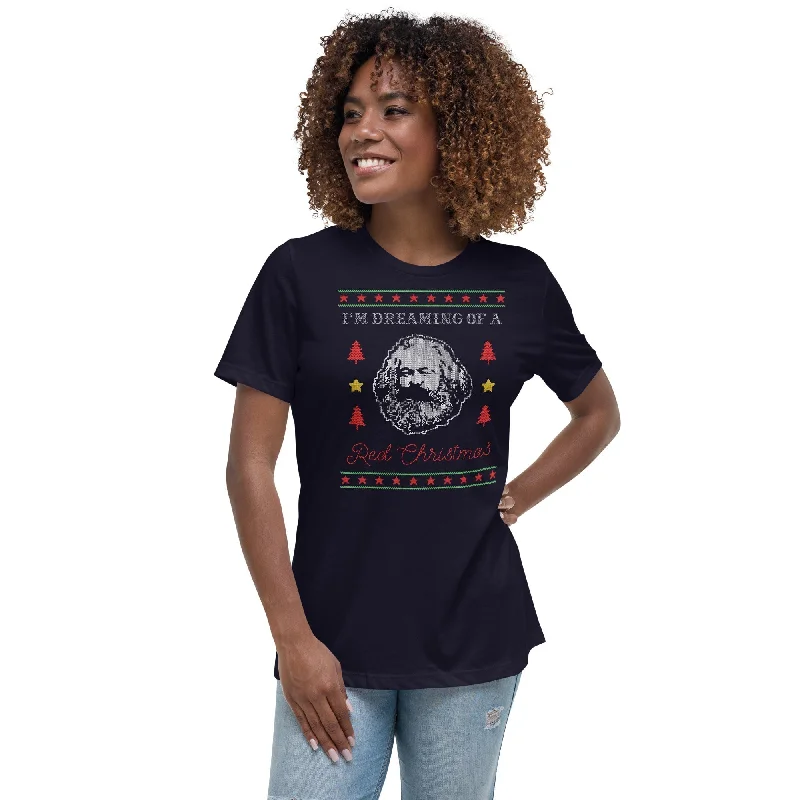 Marx: I'm dreaming of a red Christmas - Women's T-Shirt Lace Blend Ribbed Blend Corduroy Blend