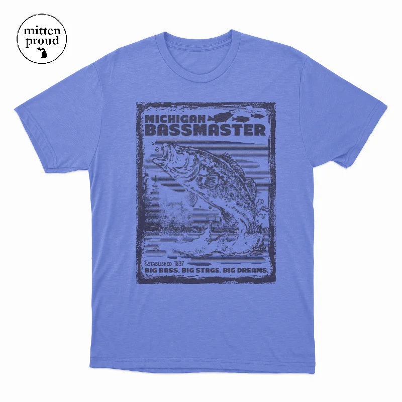 Michigan Bassmaster - Unisex Tee Rayon Velvet Corduroy