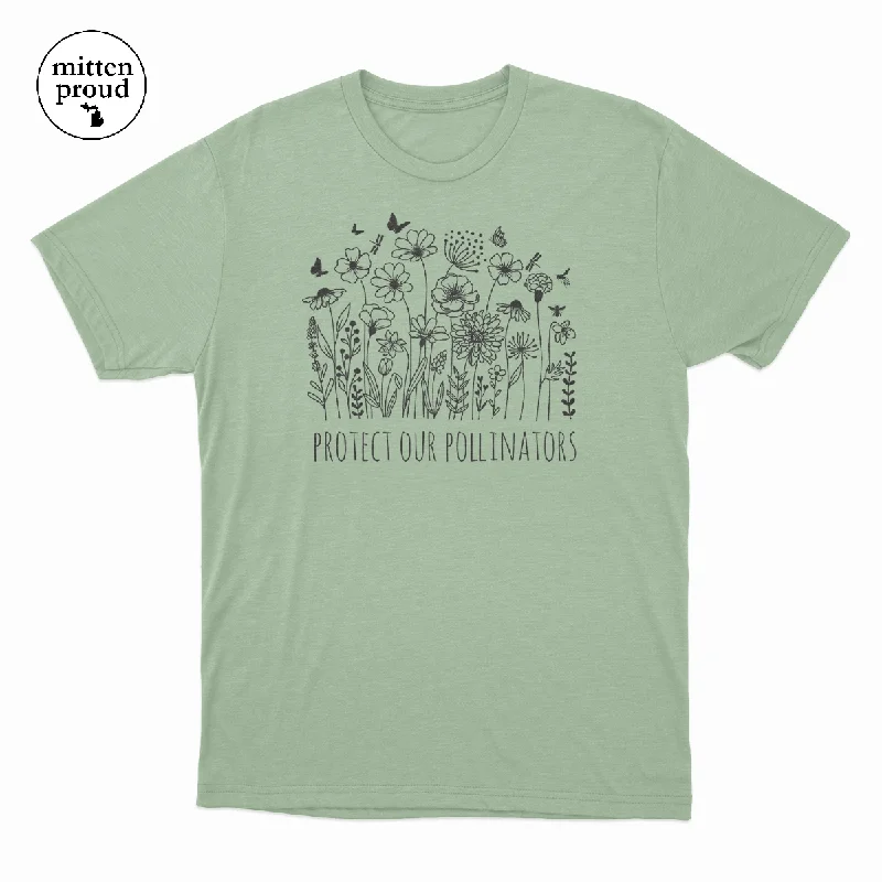 Protect Our Pollinators - Unisex Tee Mesh Blend Leather Blend Suede Blend