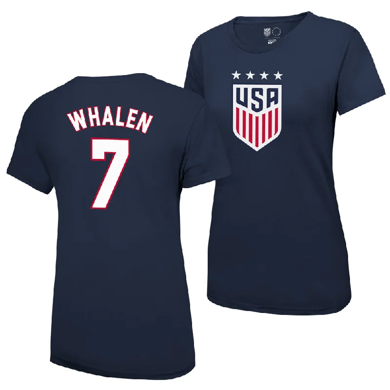 Sara Whalen 1999 USWNT Women's 4 Star T-Shirt Rayon Velvet Corduroy