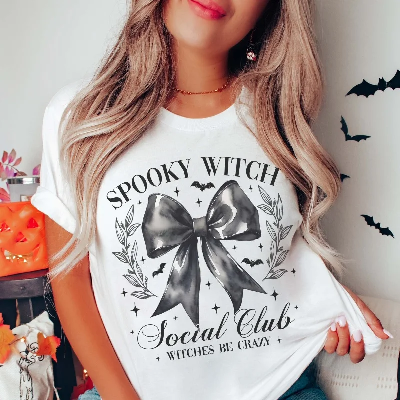 Spooky Witch Social Club Bella Graphic Tee Terry Blend Velvet Blend Canvas Blend