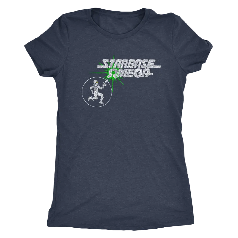 The Starbase Omega Women's Tri-blend Tee Spandex Blend Rayon Blend Denim Blend