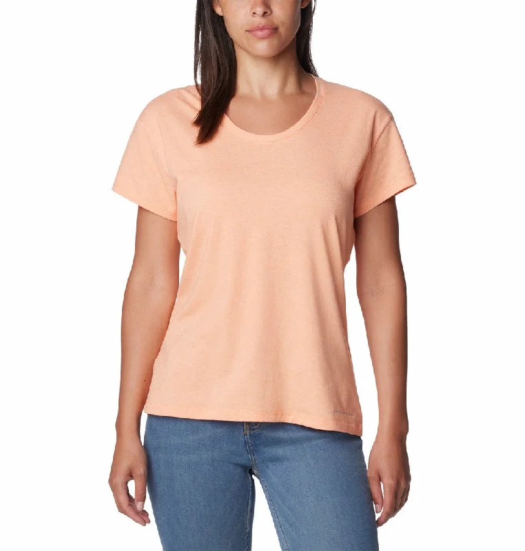 Sun Trek™ Technical T-Shirt - Apricot Mesh Blend Leather Blend Suede Blend