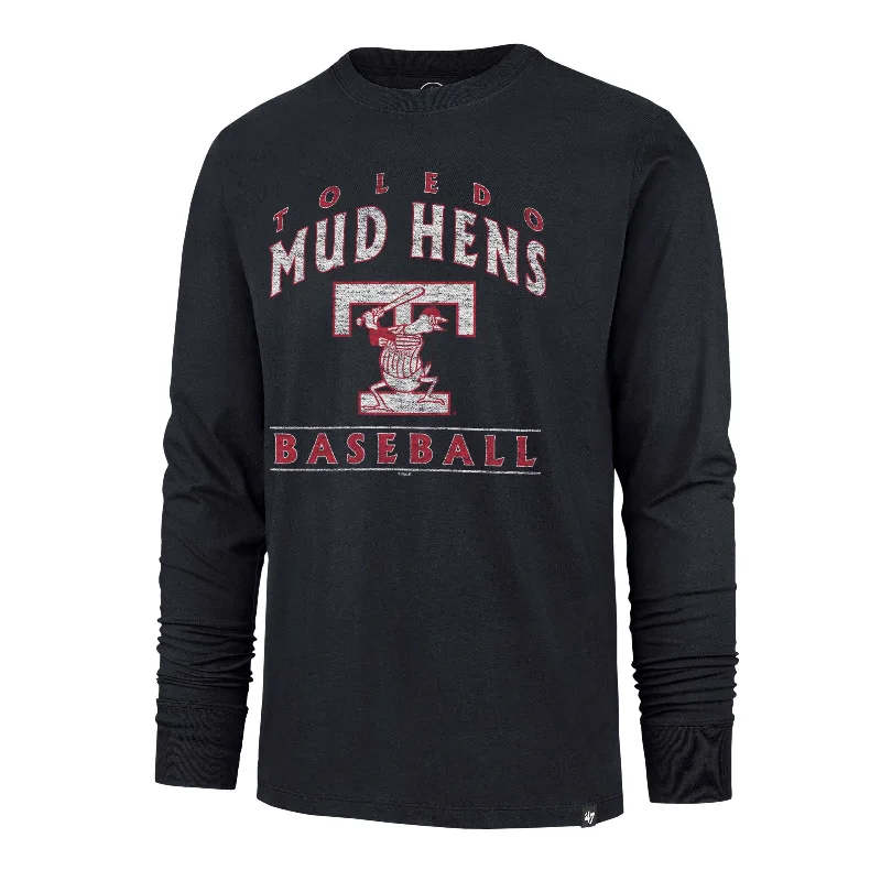 Toledo Mud Hens Dissipate Franklin Long Sleeve T-shirt Notch Collar Peter Pan Collar Cowl Neck