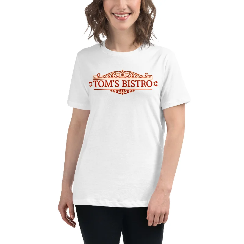 Tom's Bistro - Women's T-Shirt Fitted T-Shirt Seamless Stretchy