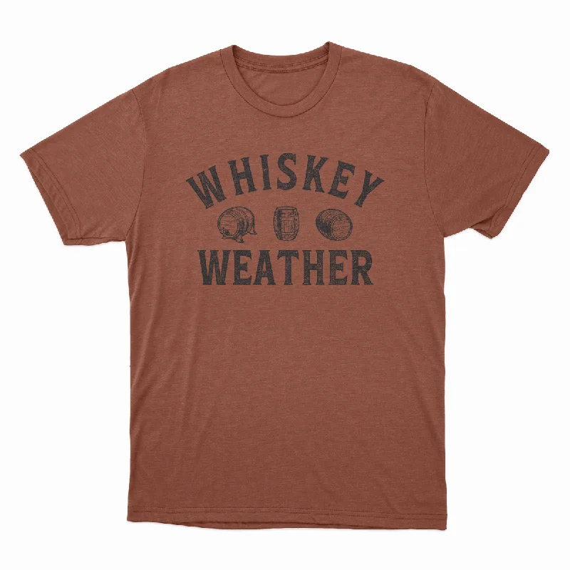 Whiskey Weather - Unisex Tee Oversized T-Shirt Spandex breathable