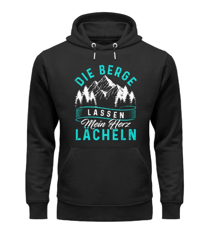 Berge lassen mein Herz lächeln - Unisex Premium Organic Hoodie Hoodie with Slit Hem Functional Movement