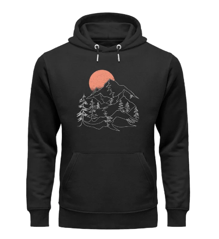 Berglandschaft - Unisex Premium Organic Hoodie Hoodie Jacket Zipper Layering