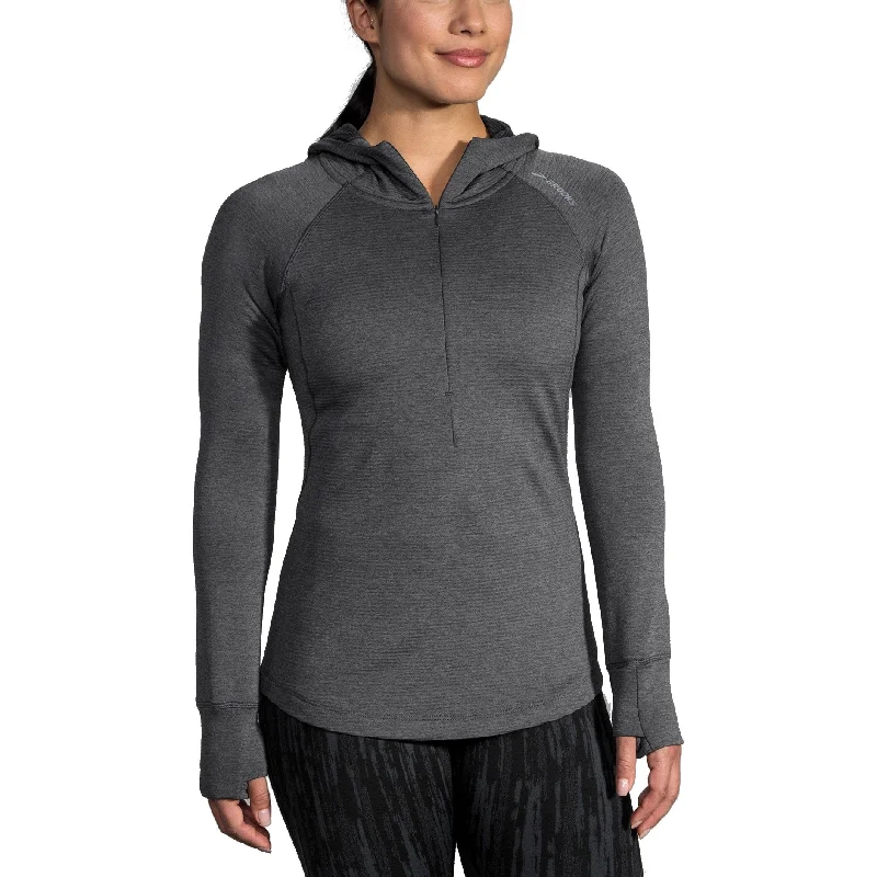 Brooks Notch Thermal Womens Running Hoodie Hoodie with Pocket Utility Practical