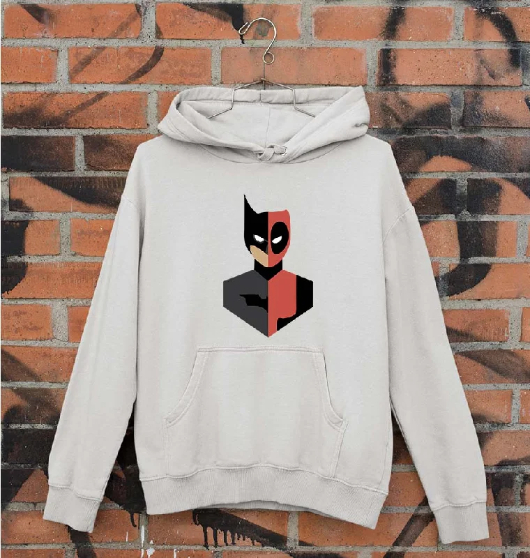 Deadpool & Batman Unisex Hoodie for Men/Women Hoodie with High Neck Warm Protective