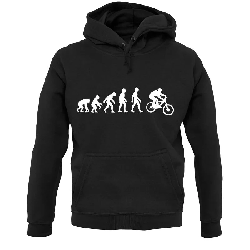 Evolution Of Man Mountain Bike Unisex Hoodie Oversized Hoodie Comfort Casual