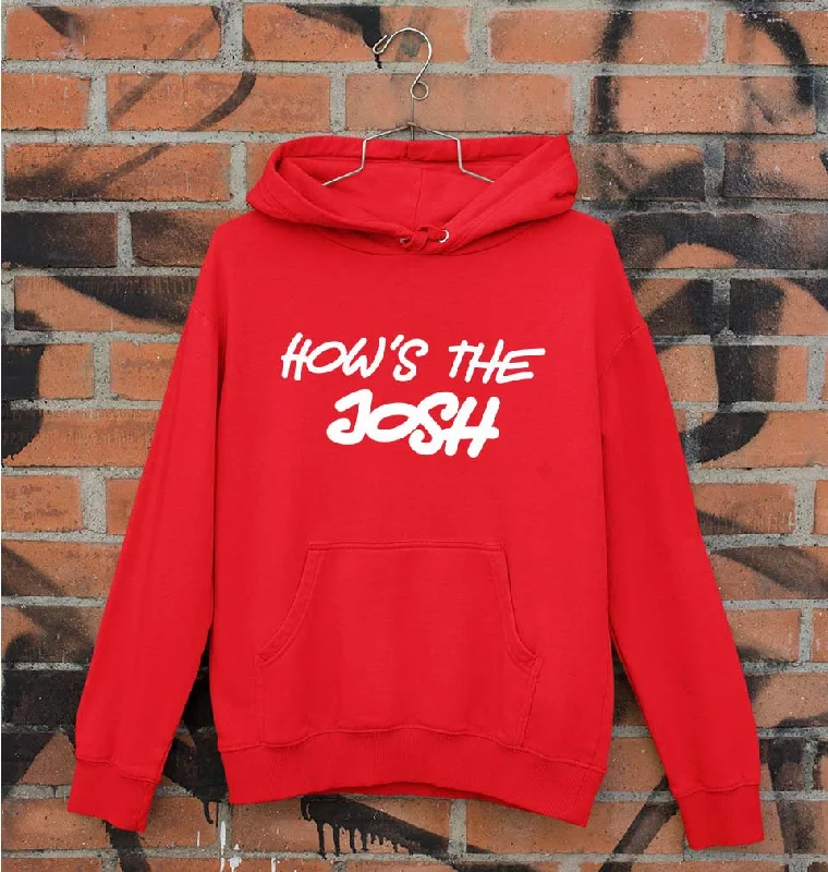 How's The Josh Unisex Hoodie for Men/Women Hoodie with Button Placket Classic Preppy