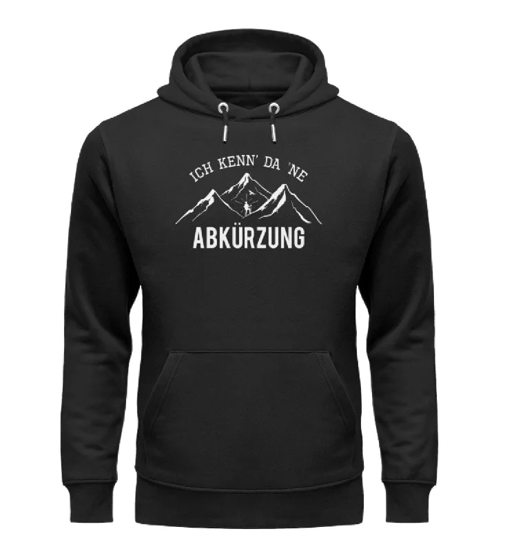 Ich kenne da ne Abkürzung - Unisex Premium Organic Hoodie Zip Hoodie Drawstring Kangaroo Pocket