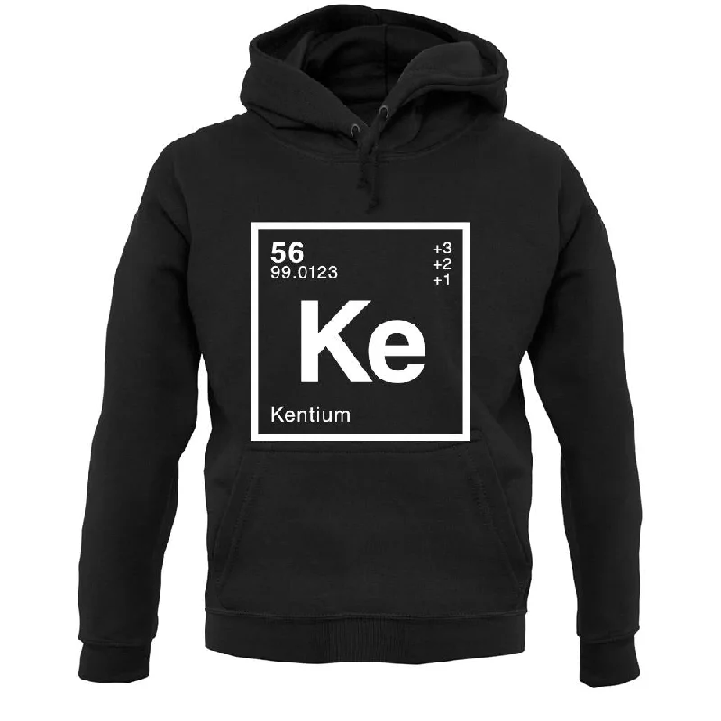 Kent - Periodic Element Unisex Hoodie Hoodie with Double Zipper Versatile Adjustable