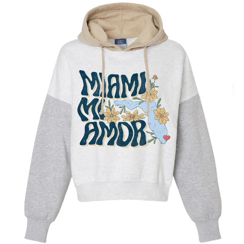 Miami mi Amor Florida Hoodie Hoodie with Hood Adjustable Protection