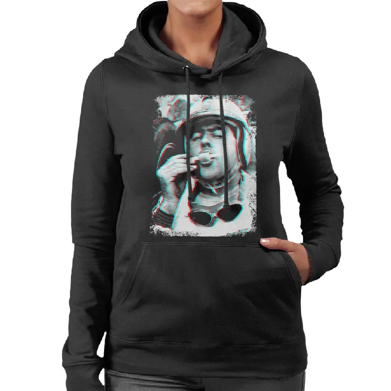 Motorsport Images Brabham Ice Lolly Lotus 24 Climax Women's Hooded Sweatshirt Hoodie with Longline Fit Extended Stylish