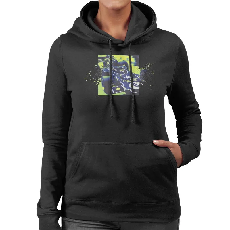 Motorsport Images Lotus 72D Leaves The Pits Women's Hooded Sweatshirt Cotton Hoodie Fleece Lining Warmth