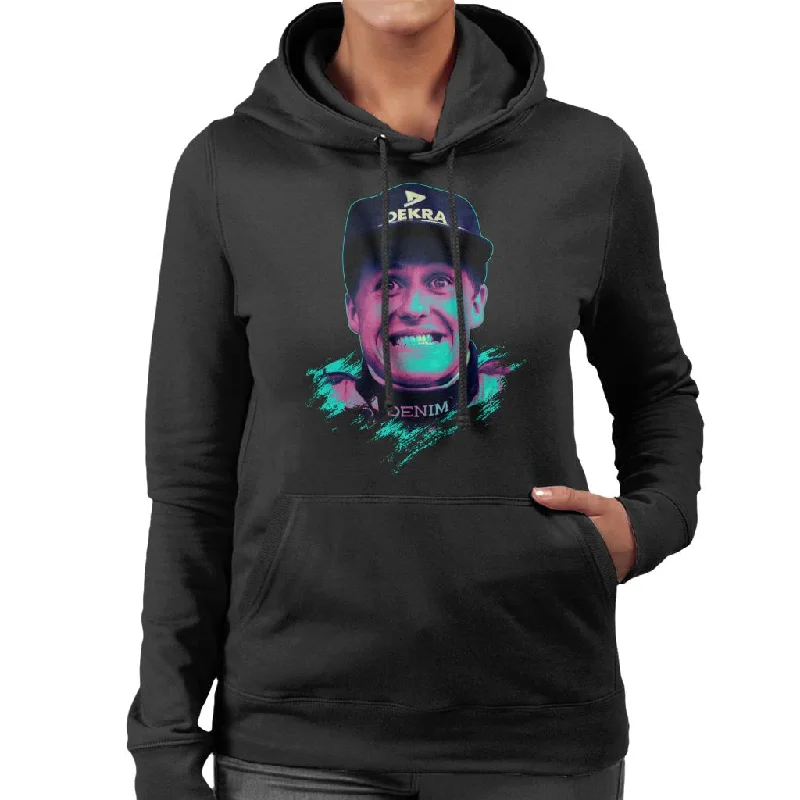 Motorsport Images Michael Schumacher Belgian GP Women's Hooded Sweatshirt Hoodie with Toggle Buttons Decorative Unique