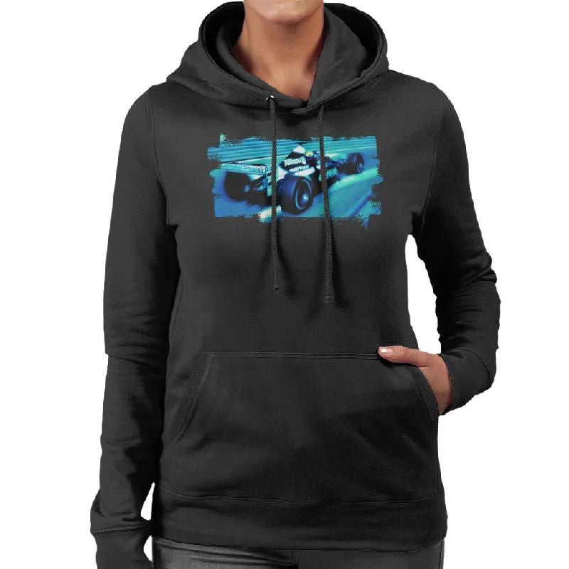 Motorsport Images Ralf Schumacher Williams FW24 BMW Women's Hooded Sweatshirt Hoodie with Fur Luxurious Winter