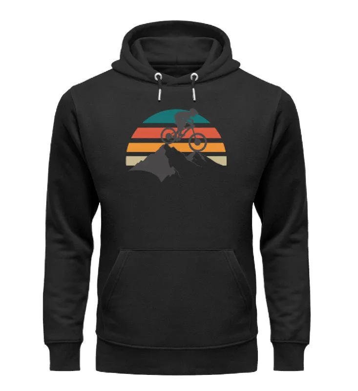 Mountainbike Vintage - Unisex Premium Organic Hoodie Hoodie with Pattern Geometric Abstract