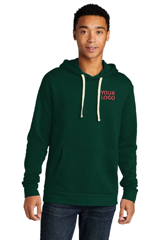 Next Level Unisex Beach Fleece Customized Hoodies, Forest Green Hoodie Sweatshirt Pullover