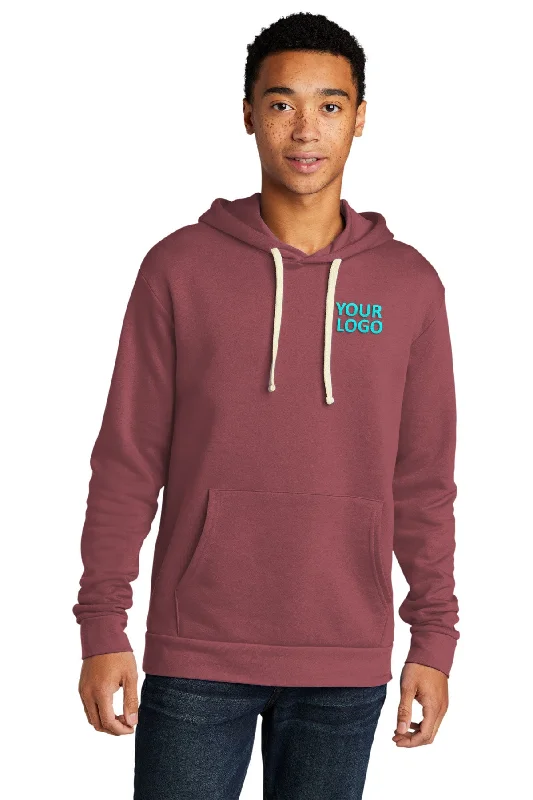 Next Level Unisex Beach Fleece Customized Hoodies, Mauve Hoodie with Sequins Glamorous Eye-catching