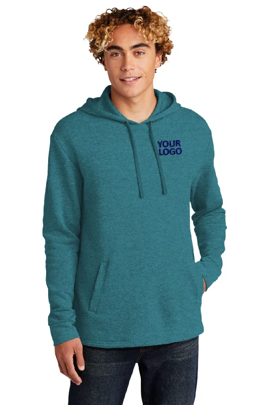 Next Level Unisex PCH Fleece Customized Hoodies, Heather Teal Hoodie with Pocket Utility Practical