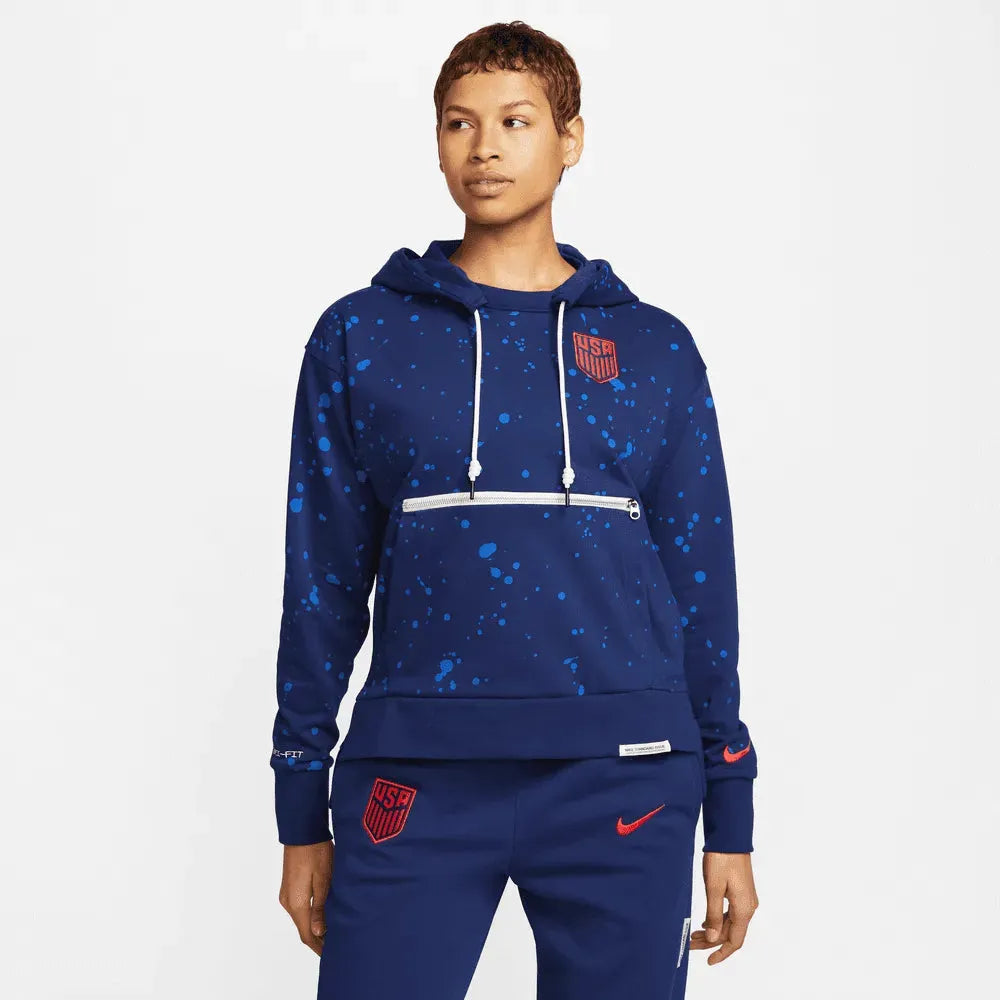 Nike 2023-24 USA Womens DF Fleece Hoodie Hoodie with Contrast Stitching Detailed Premium