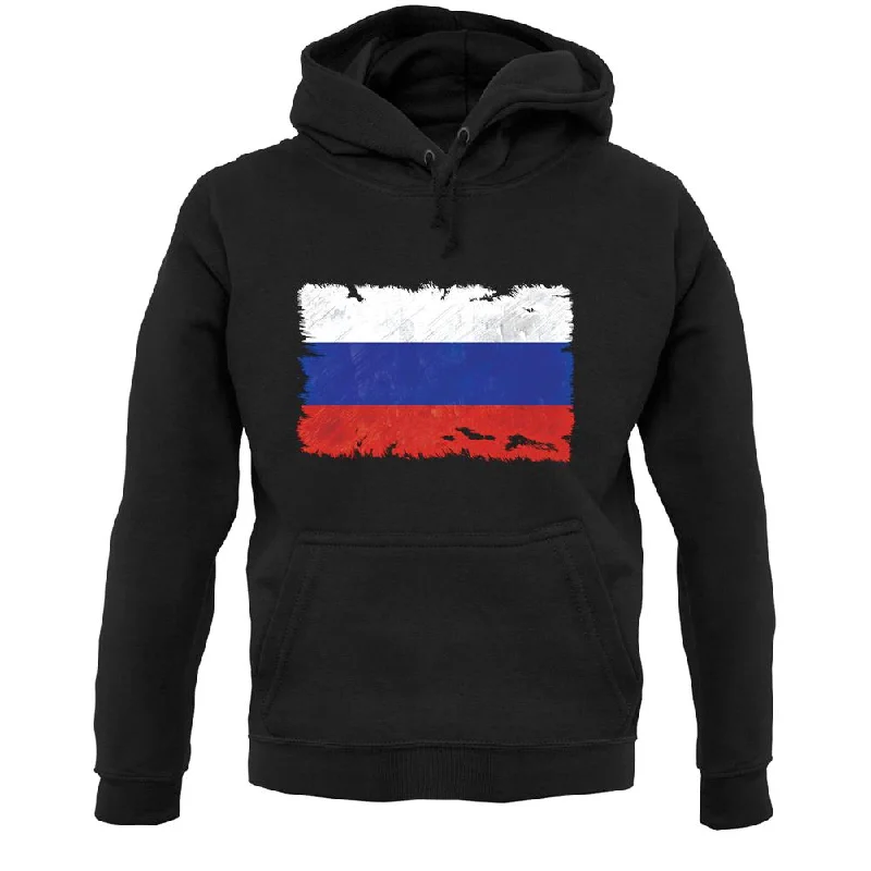 Russia Grunge Style Flag Unisex Hoodie Oversized Hoodie Comfort Casual