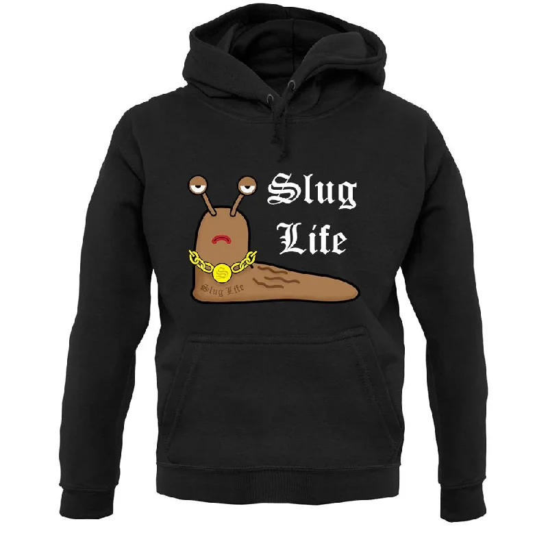 Slug Life Unisex Hoodie Hoodie with Patch Decorative Personalized