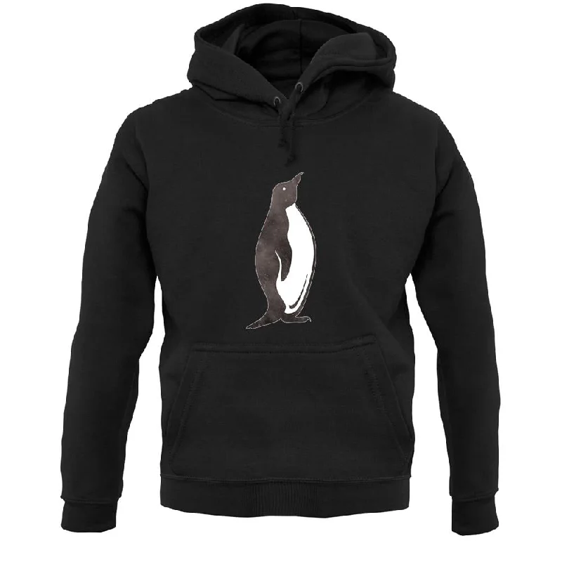 Space Animals - Penguin Unisex Hoodie Hoodie with Illustration Artistic Creative