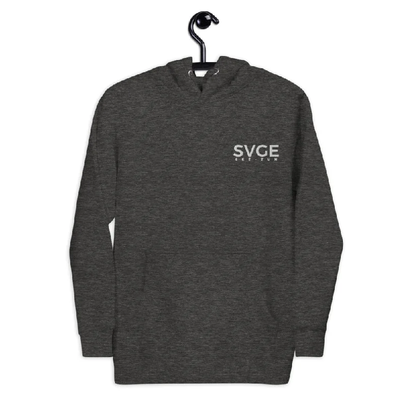 SVGE Collection Grey Lifestyle Hoodie Oversized Hoodie Comfort Casual