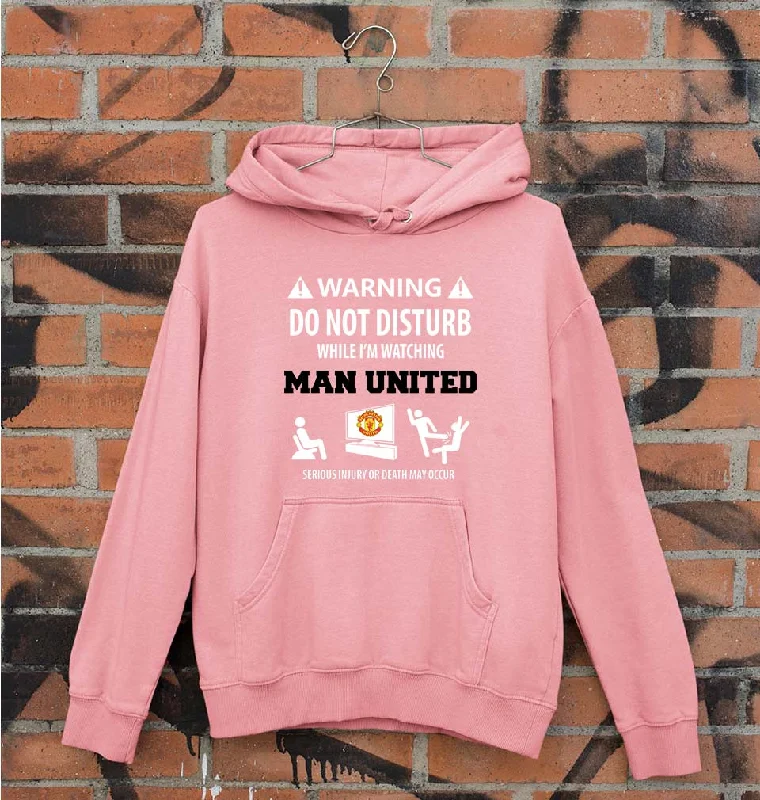 Warning Man United Unisex Hoodie for Men/Women Hoodie with Pattern Geometric Abstract