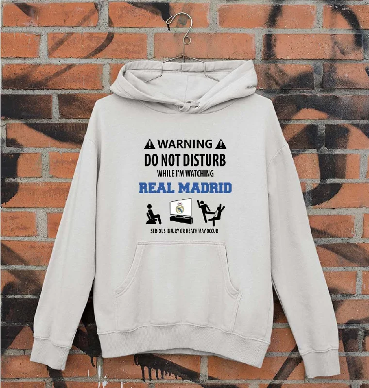 Warning Real Madrid Unisex Hoodie for Men/Women Hoodie with Embroidery Detailed Premium