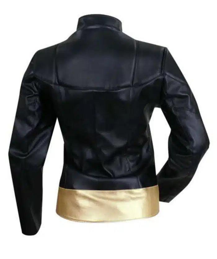 Batman Arkham Knight Batgirl Leather Jacket Costume Hooded Jacket Caped Jacket Shawl Collar Jacket