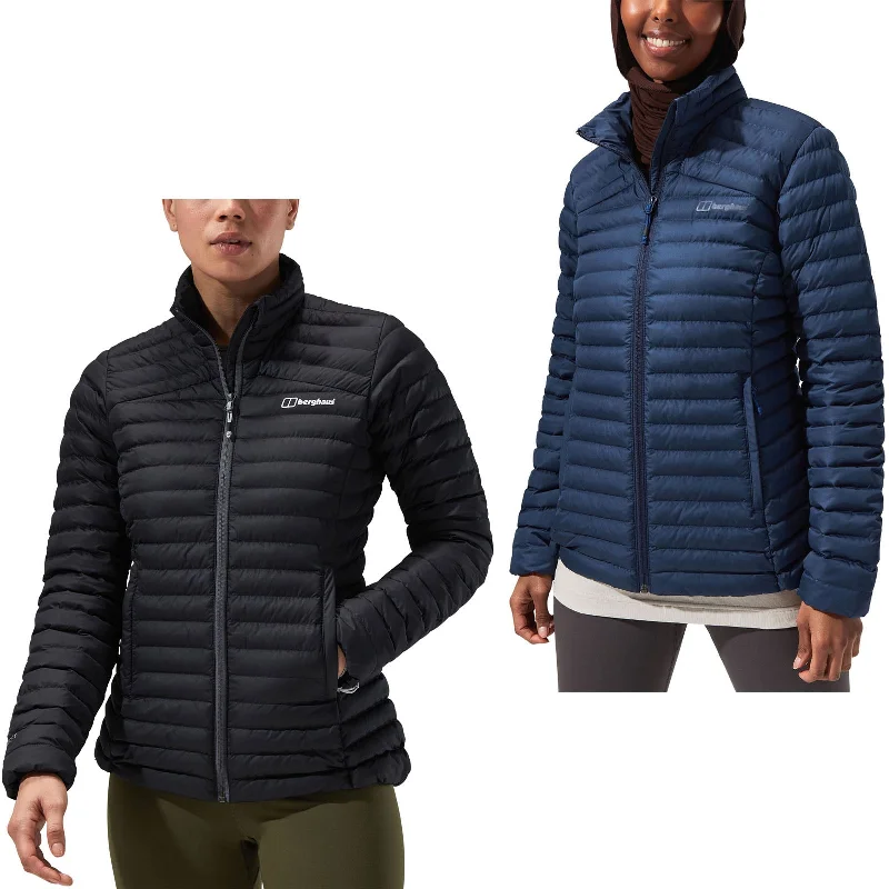 Berghaus Womens Nula NH Padded High Neck Jacket Zippered Jacket Buttoned Jacket Snapped Jacket